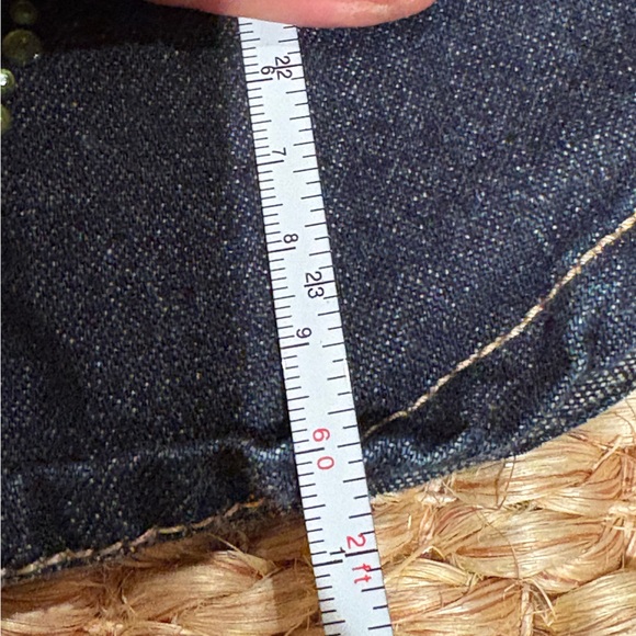 VTG Ed Hardy INSANE y2k butterfly embroidered pearl snap denim shirt size m - Picture 13 of 15